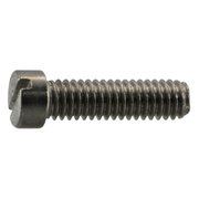 MIDWEST FASTENER #6-40 x 1/2 in Fillister Machine Screw, Plain Stainless Steel, 6 PK 930621